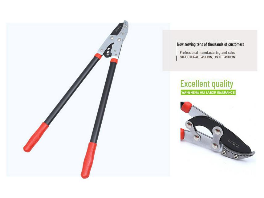 Green Ivy Wood Pruning Scissors for Fruit Trees and Thick Branches - Gardening Tools
