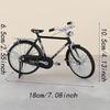 News 1/10 Model Alloy Retro Bicycle Diecast Decoration Model Metal Toy Black Bicycle Simulation Collection Gift Boy Toys
