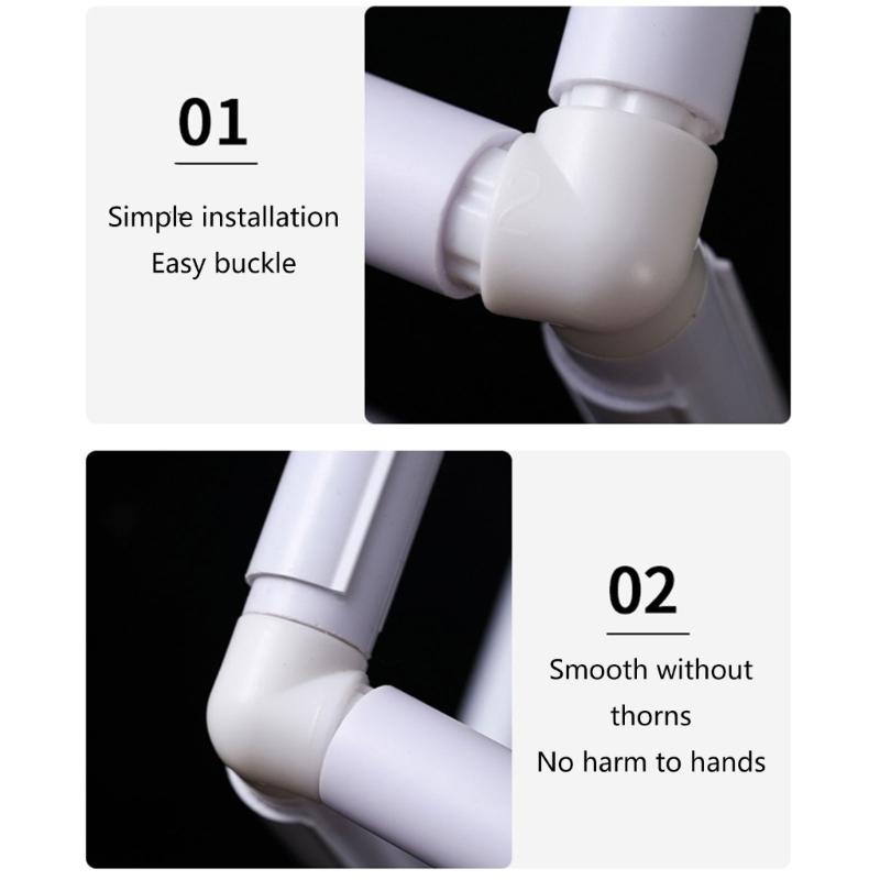 Double Layer Embroidery Frame Square Embroidery Hoop Quilting Frame Trapezoids Embroidery Snap Frame for Quilting Craft