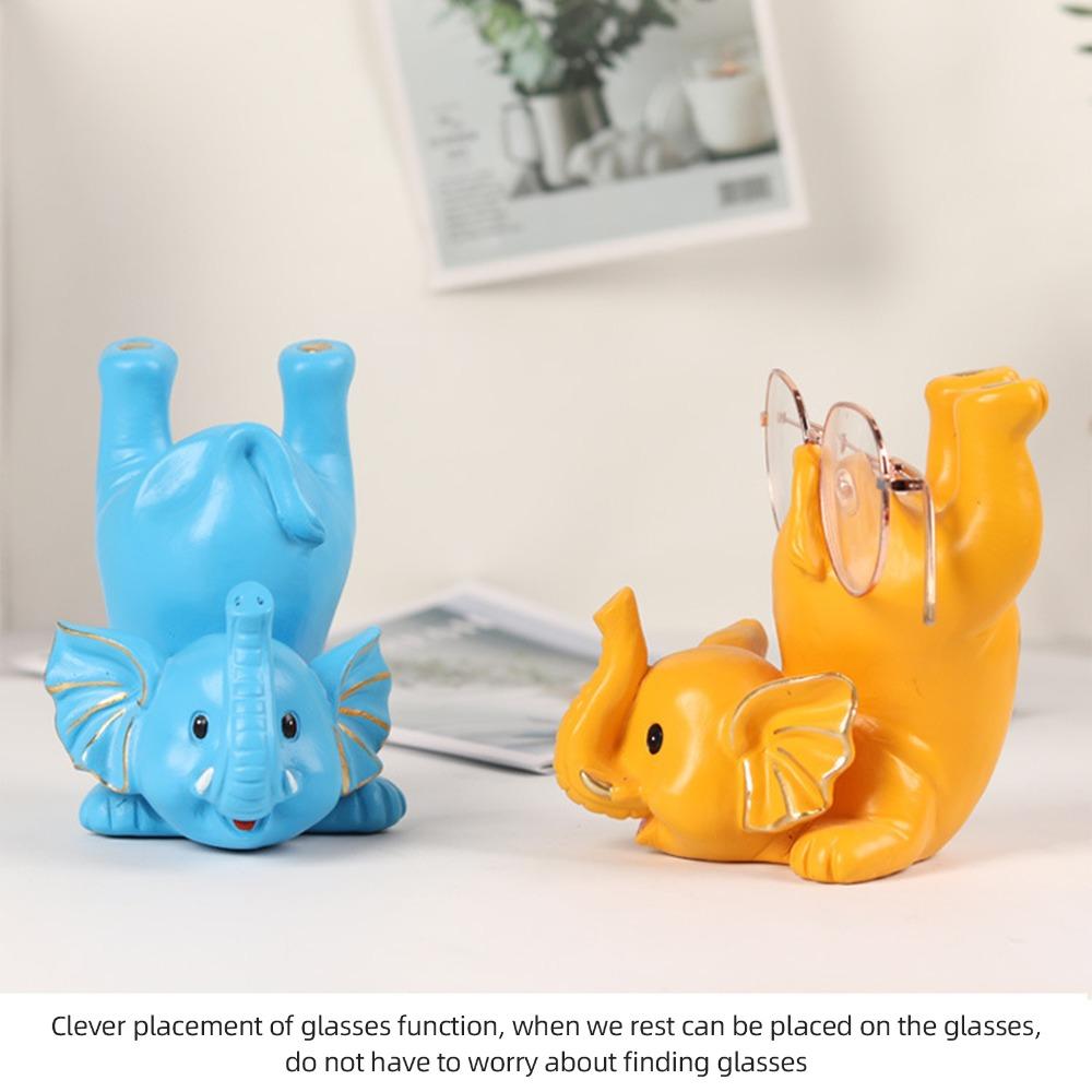 Compact Size Eyeglass Holder Figurine Design Animal Statue Organizer Living Room