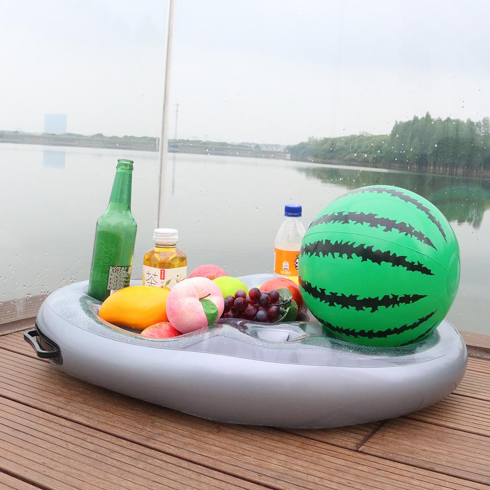 Multi-Hole Inflatable Tray & Cup Holder for Parties