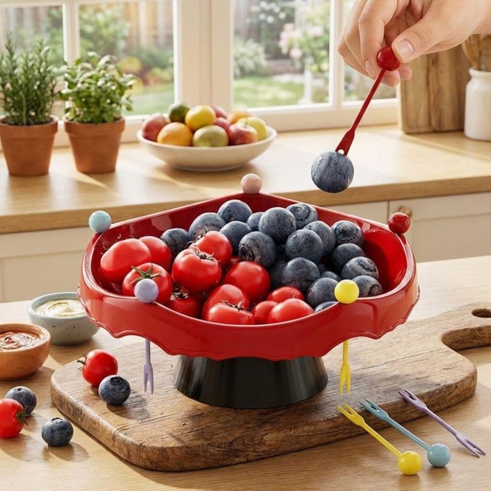 360° drehbare Obst-Wasserfilterschale Hohe Obstschale für den Hausgebrauch