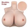 Silikonbyste K Cup S Cup Silikonfylte Enorme Cosplay-bryster Crossdressing Forkledning Silikon tunge og realistiske brystvorter K Cup Jubileumsutgave