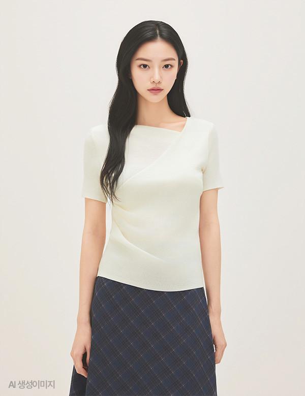 Roem Check Long Skirt Rmwhg24Rt1