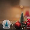 12 Stück DIY Schneekugel Bastelset Transparente Kunststoff-Kugel-Wasserkugeln Design mit Schraubverschluss 150 ml Feiertags-Weihnachtsdekoration Süßigkeitenglas