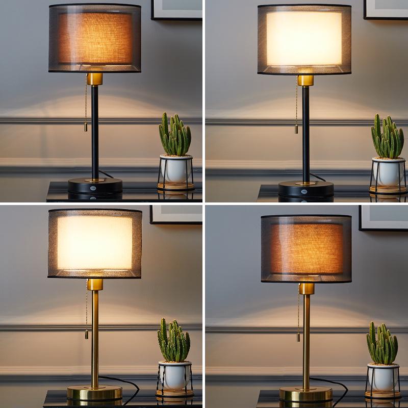 Modern Retro Mid-Century Luxury Bedside Table Lamp