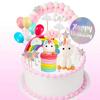 Rainbow Unicorn Birthday Cake Toppers, 26 Count