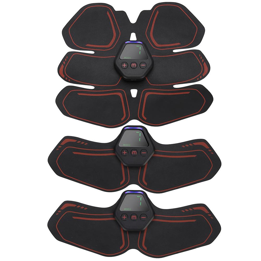 

EMS тренажер для мышц живота портативный цифровой дисплей зарядка упражнения фитнес-нашивка