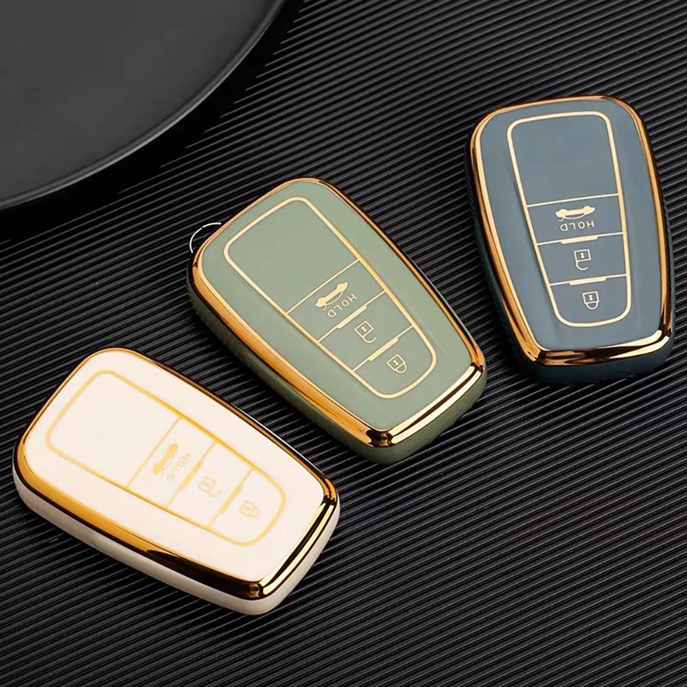 Fashion TPU Car Remote Key Case Cover Shell Fob For Toyota Corolla Prius Camry CHR C-HR RAV4 Altis Land Cruiser Prado Keyless