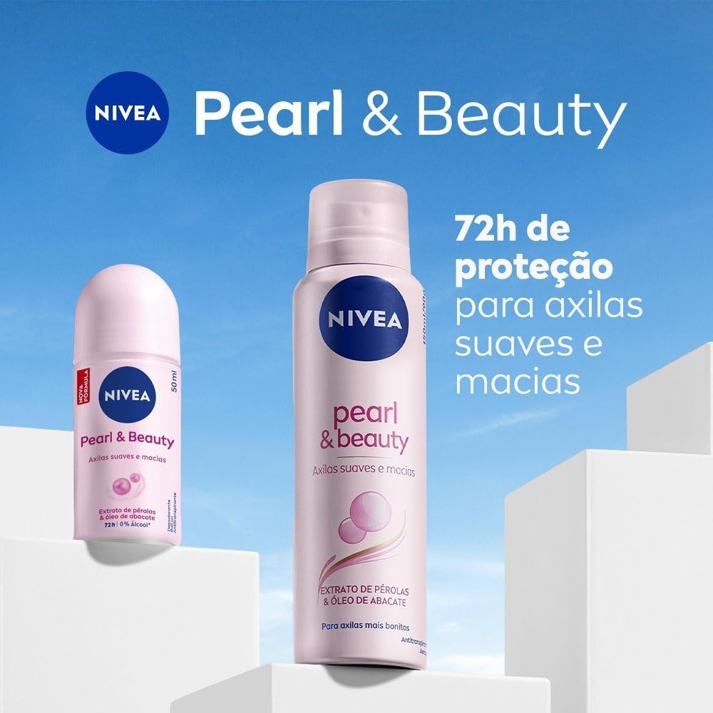 NIVEA Brazil Deodorant Pearl Beauty 50ml Roll-On &
