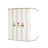 Handun Magnetic Weighted Shower Curtain Set with Telescopic S-Rod