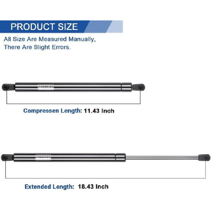 Rear Hatch Shocks Struts Lift Supports Gas Springs for 2003-2014 Volvo XC90 6133