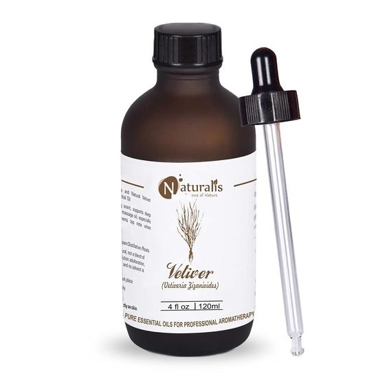 Naturalis Essence of Nature Vetiver Essential Oil for Hair Care and Skin Care - 120ML 120ML