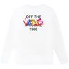 Vans Colorful Letter Print American Vintage Long Sleeve T-Shirt Unisex Tops White VN0A5H9MWHT