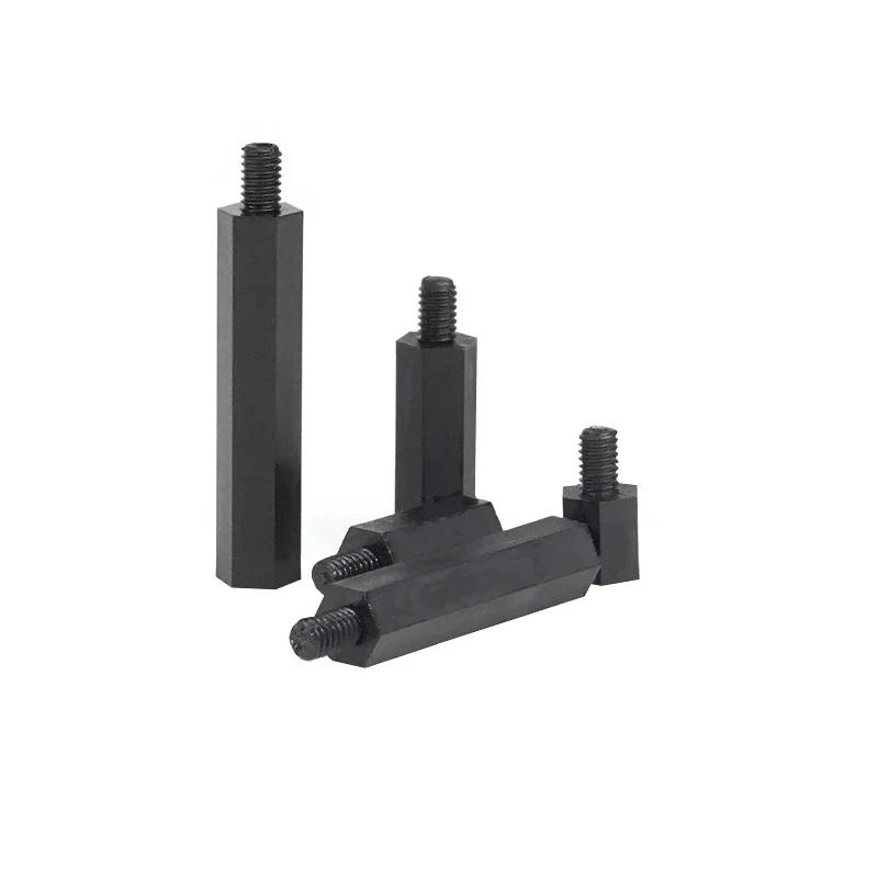 Nylon Hex Standoff Plastic PCB Motherboard Hexagon Male Female  Pillar Thread  Spacer Black White M2 M2.5 M3 M4