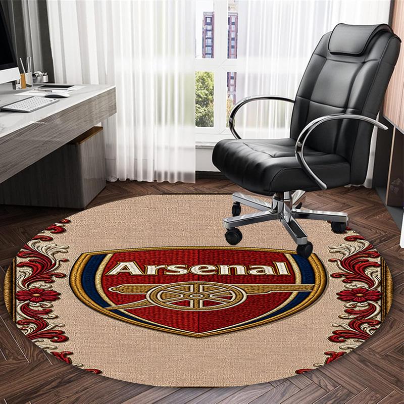 1 st A-Arsenal Matta, Rund Matta, Bekväm, Lämplig för Entréer, Vardagsrum, Kontor och Sovrum, Juldekoration