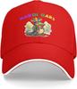 Mardi Gras Gator Baseball Cap Polyester Adjustable Unisex Casual Print Hat for Adults