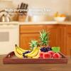 Solid Wood Tea Serving Tray Handcrafted Finish Cherry Blossom Tray  Food Serving