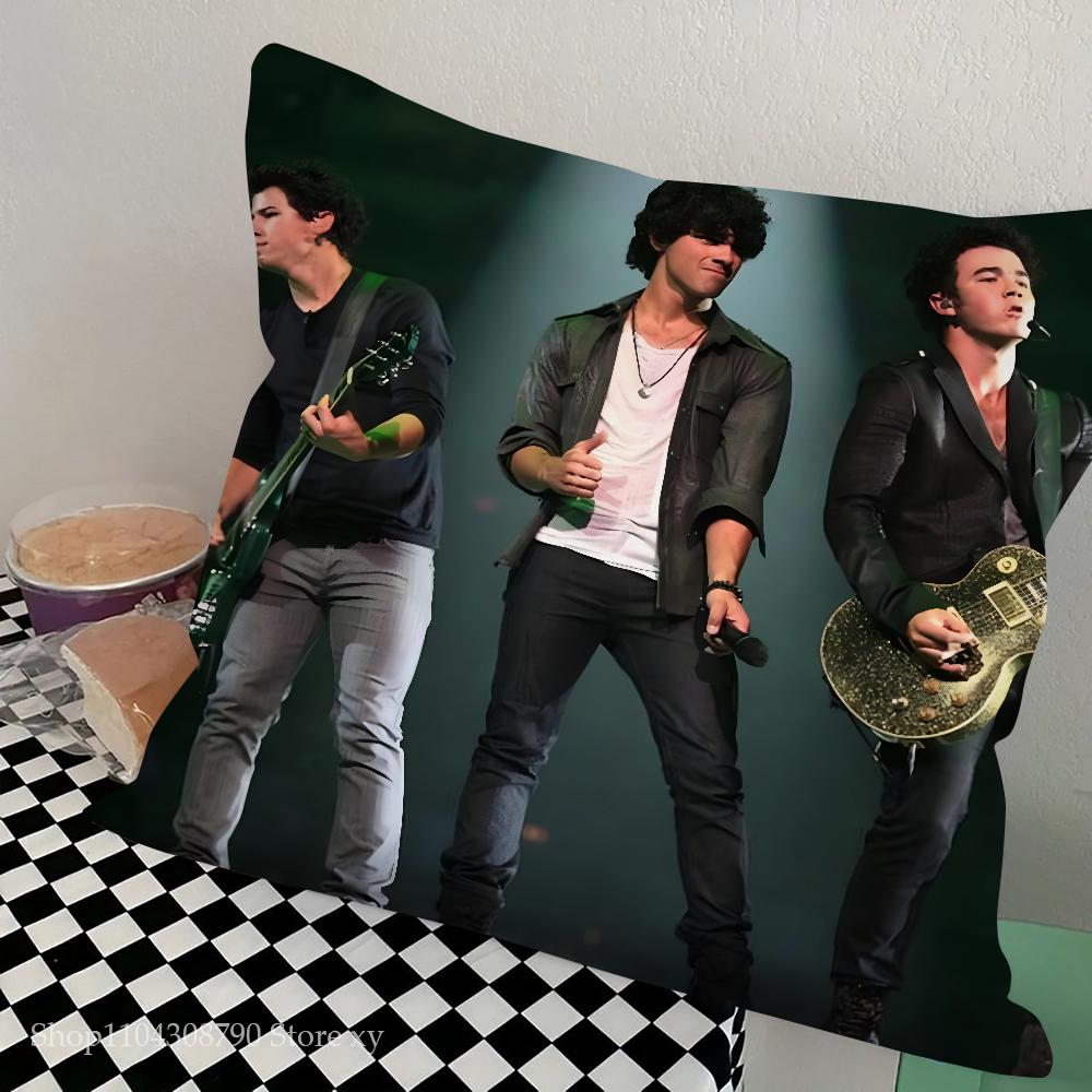Band J-Jonas-S Cool B-Brothers Pillow Case Square Pillow Bedroom Sofa Leisure Comfort Cushion Car Living Room Home Decoration