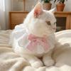 Cute Bowknot Cat Neckerchief Adjustable Soft Pet Bib Decorative Cat Scarf Daily Wear