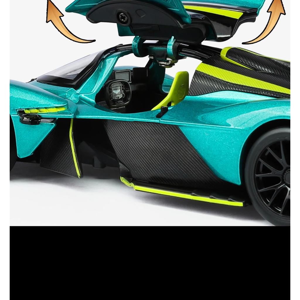 NEW 1/23 Aston Martin Valkyrie Supercar Alloy Model Car Toy Diecasts Metal Casting Sound and Light Car Toys for Children Vehicle