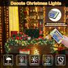 Decute 500LED 164FT Christmas Tree String Lights Green Wire Dimmable with Remote Control, UL Listed Plug in Fairy Starry Lights Decorative for