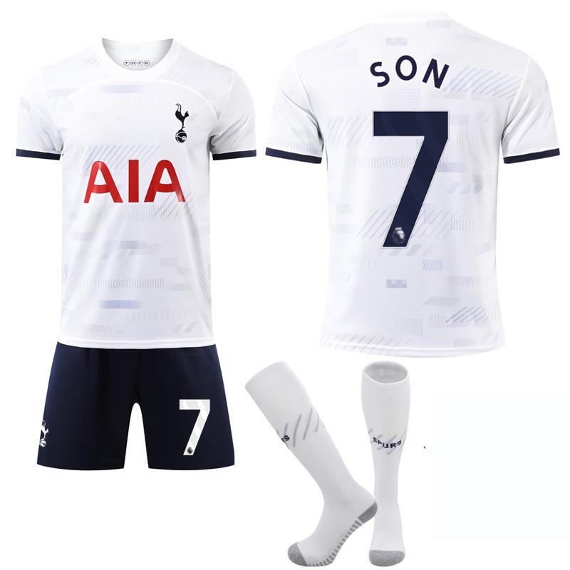 2324 Kit Calcio Casa Tottenham Hotspur Maglia Numero 7 Son Heung-min 9 Richarlison 17 Romero Edizione Fan