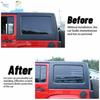 Exterior Rear Window Decor Sticker Decals for Wrangler JK 2011-17 Black US Flag