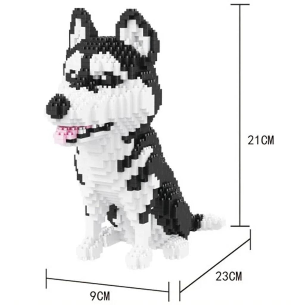 Diamond Pet Model Building Blocks Micro Dog Cat Husky Schnauzer Animal Blocks Cute Toys for Boys Girls Birthday Gift Kids Toys