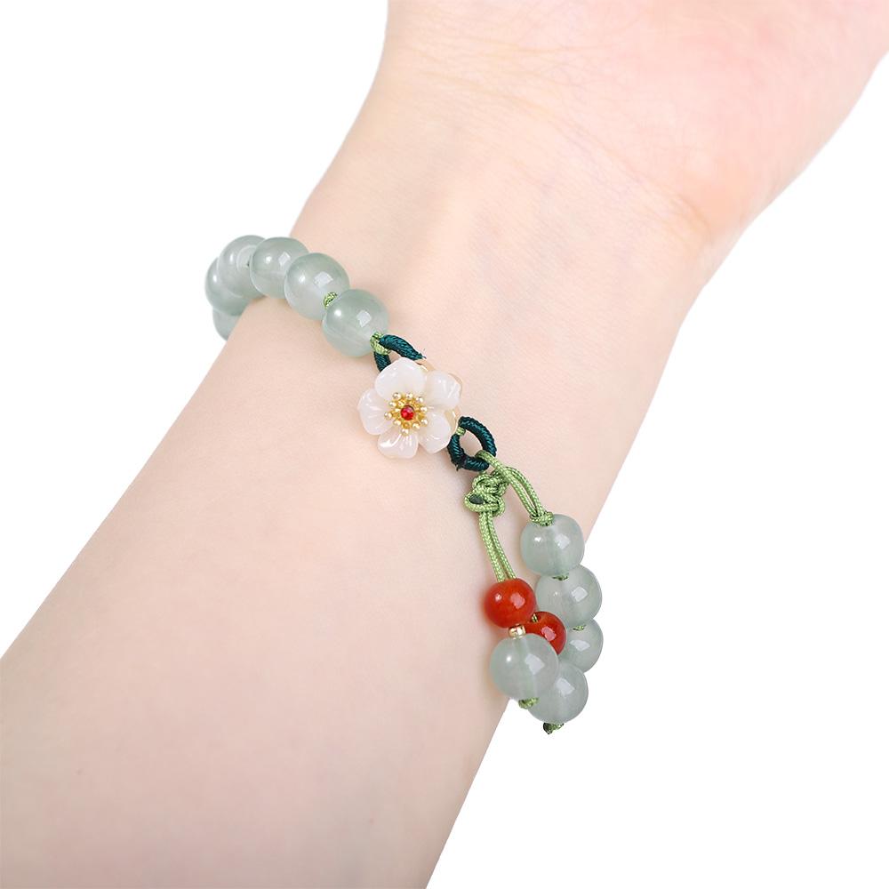 Style Jewelry Antique Bracelet Stone Bracelets Female Hand Chain Bead Bracelets Women Bangles