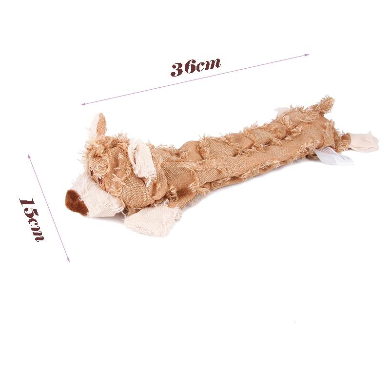 

Plush Squeaky Beggar Bear Puppy Dog Toy Bite Resistant Pet Toys for Small Medium Dogs French Bulldog Beagle mascotas Accessories As the picture