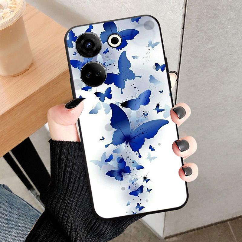 For Tecno Camon 20 4G Case Cover For Camon 20 Pro 4G Fundas Black Soft Silicone TPU Protective Phone Case Camon20 Shell Coque