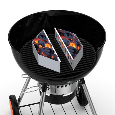 Charcoal Basket Stainless Steel Char Holder Basket Compatible with Weber Grilling Accessories Charcoal Container Tray JT570