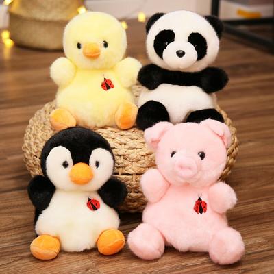 22cm Kawaii Animal Rabbit Fox Panda Pig Penguin Husky Plush Toys Cartoon Animal Dolls Cute Pillow Stuffed for Baby Kids Gift