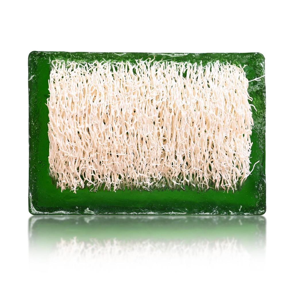 Lemon Scented Handmade Loofah Soap: Deep Cleansing, Moisturizing, Exfoliating Bath & Face Wash