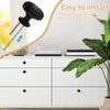 12Pcs Aluminum Alloy Pumpkin Shape Closet Knob for Wardrobe Dresser Single Hole Cabinet Door Knob With Screw for Bedroom Living