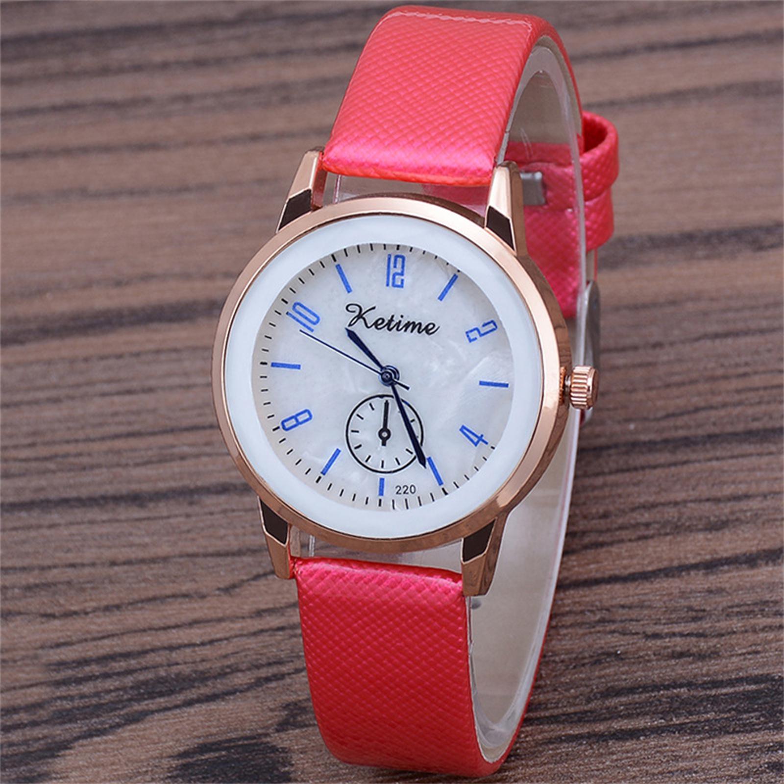 

Женские модные кожаные часы One Size