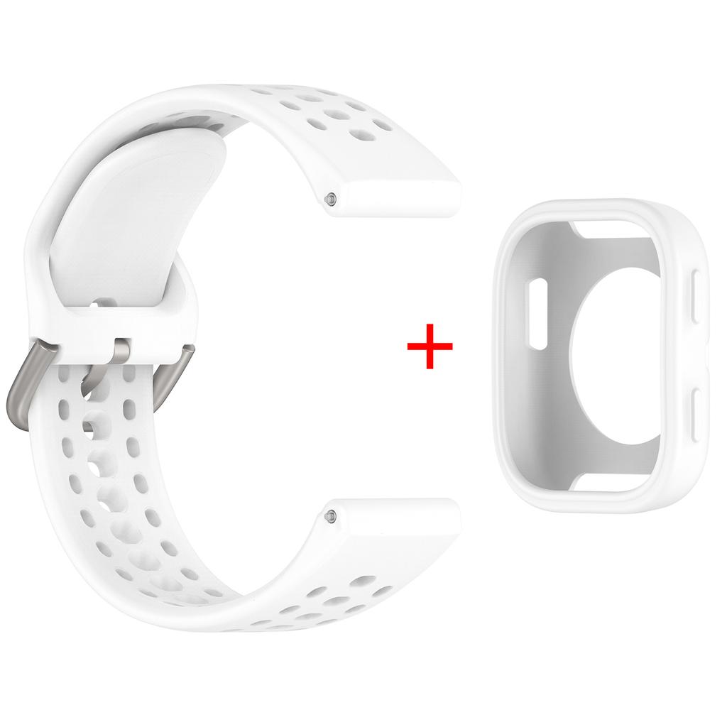 Originální silikonový+pouzdro pro Amazfit Bip 6 řemínek příslušenství Měkký prodyšný Correa+Ochranný nárazník kryt pro náramek Amazfit Bip6