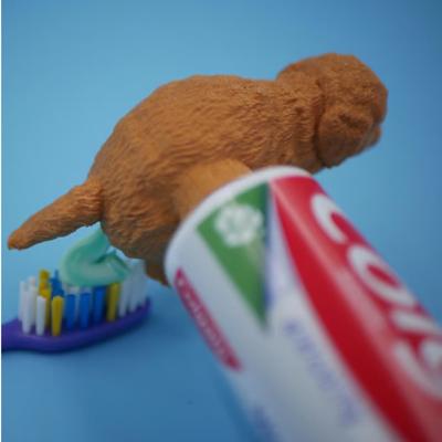 Funny Puppy Poop Toothpaste Dispenser Creative Cartoon Dog Butt Toothpaste Cap Gag Gift Squeezer Poop Toothpaste Topper Friends