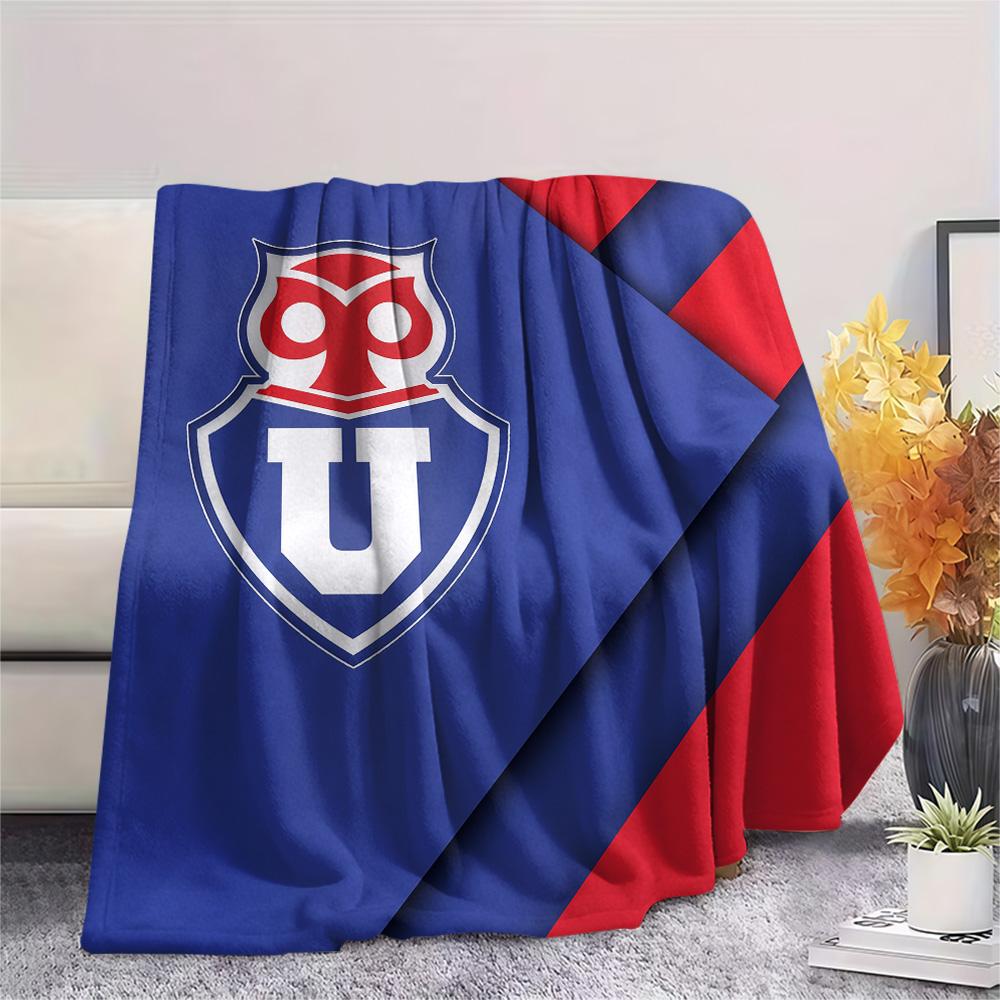 Universidad de Chile Football Club Print Flannel Blanket, High quality Comfortable for All Seasons, Home Decor, Warmth and Comfort