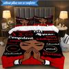 3PCS Delta Sigma Theta Bedding Set 2D Printing (Includes 1 Duvet Cover + 2 Pillowcases Coreless), Bedroom decor,Fan Gift