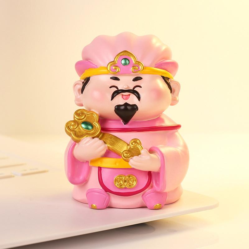 Mythology Wealth God Resin Car Decor Feng Shui Gift For Prosperity And Good Fortune