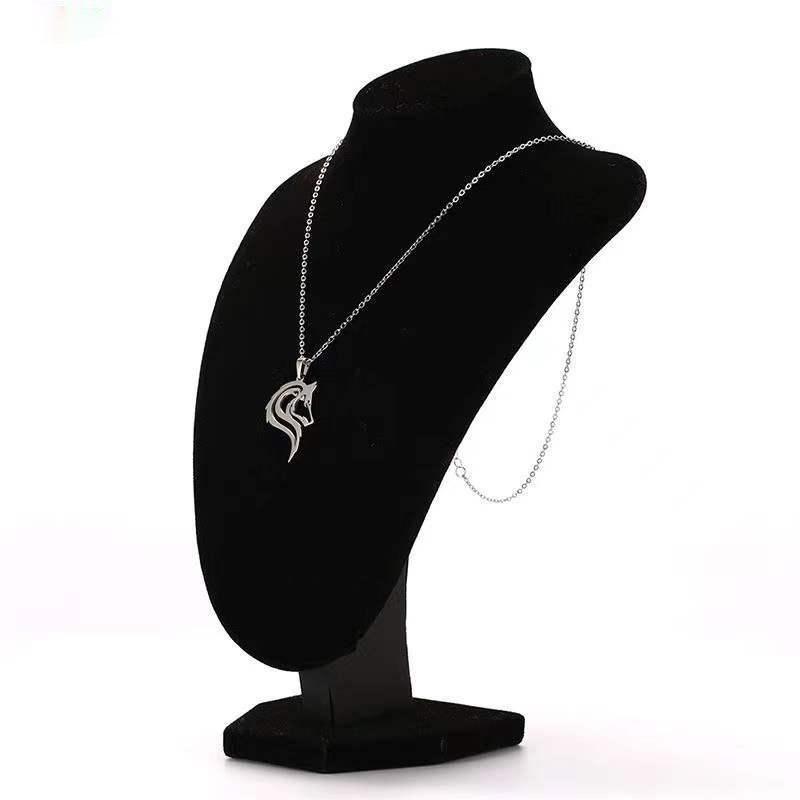 

Крутое животное ожерелье с головой волкаМужское полое ожерелье-цепочка из нержавеющей стали на ключицу 60cm chain