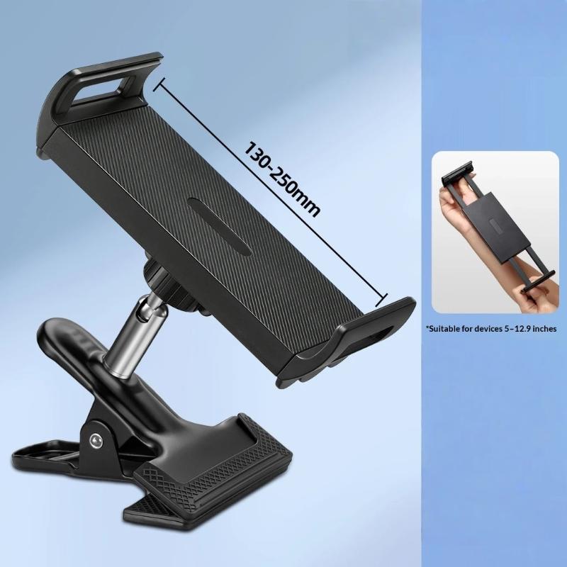 1Pcs 17Mm Ball Head Base Large Bracket Clip Universal Tablet Pc Mobile Phone Holder Clamp Clip For 10-15Inch Mobile Devices