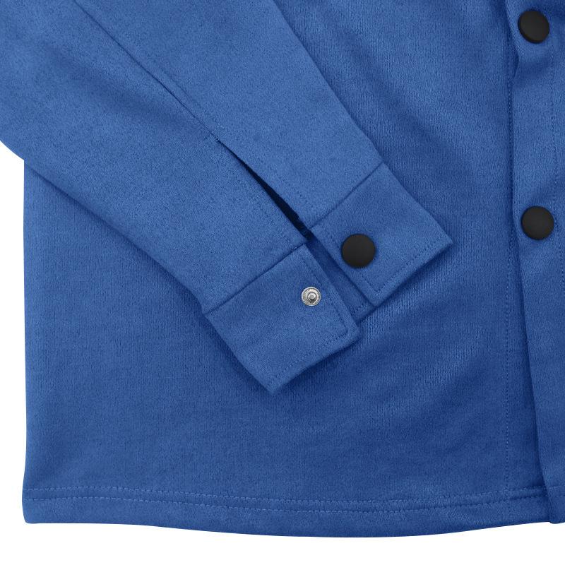Men's Plus Size Suede Jacket & Pants 2-Piece Set - Spring/Autumn
