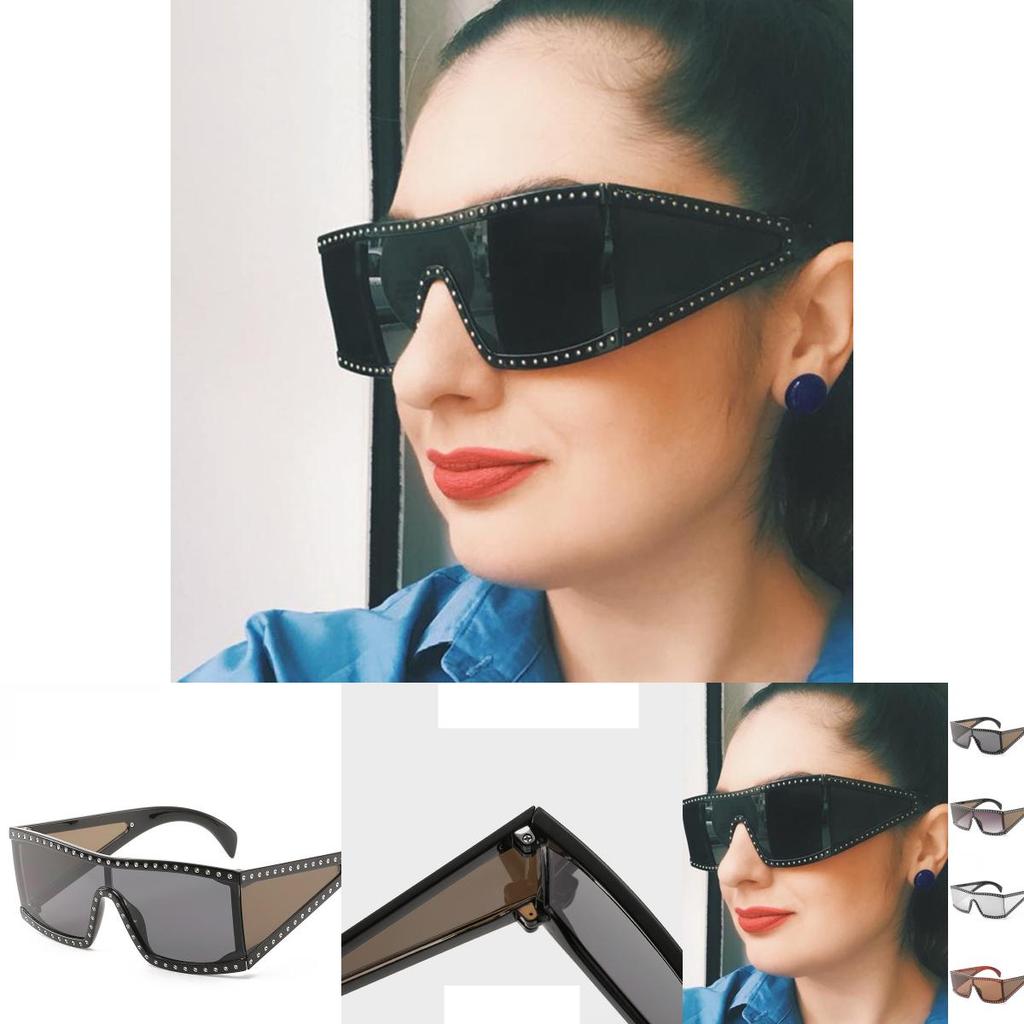 Women's Retro Flat Top Large Oversize Square Frame Sunglasses With Uv400 Protection And Timeless Style