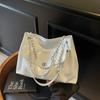 Large-capacity Bag Women's New Casual Versatile Chain Shoulder Messenger Bag Simple Class Commuter Tote Bag