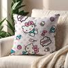 Kawaii Hello K-Kitty Cushion Cover For Pillow Printing Sofa Decoration Home Car Room Coffee Shop Office Nordic Simplicity