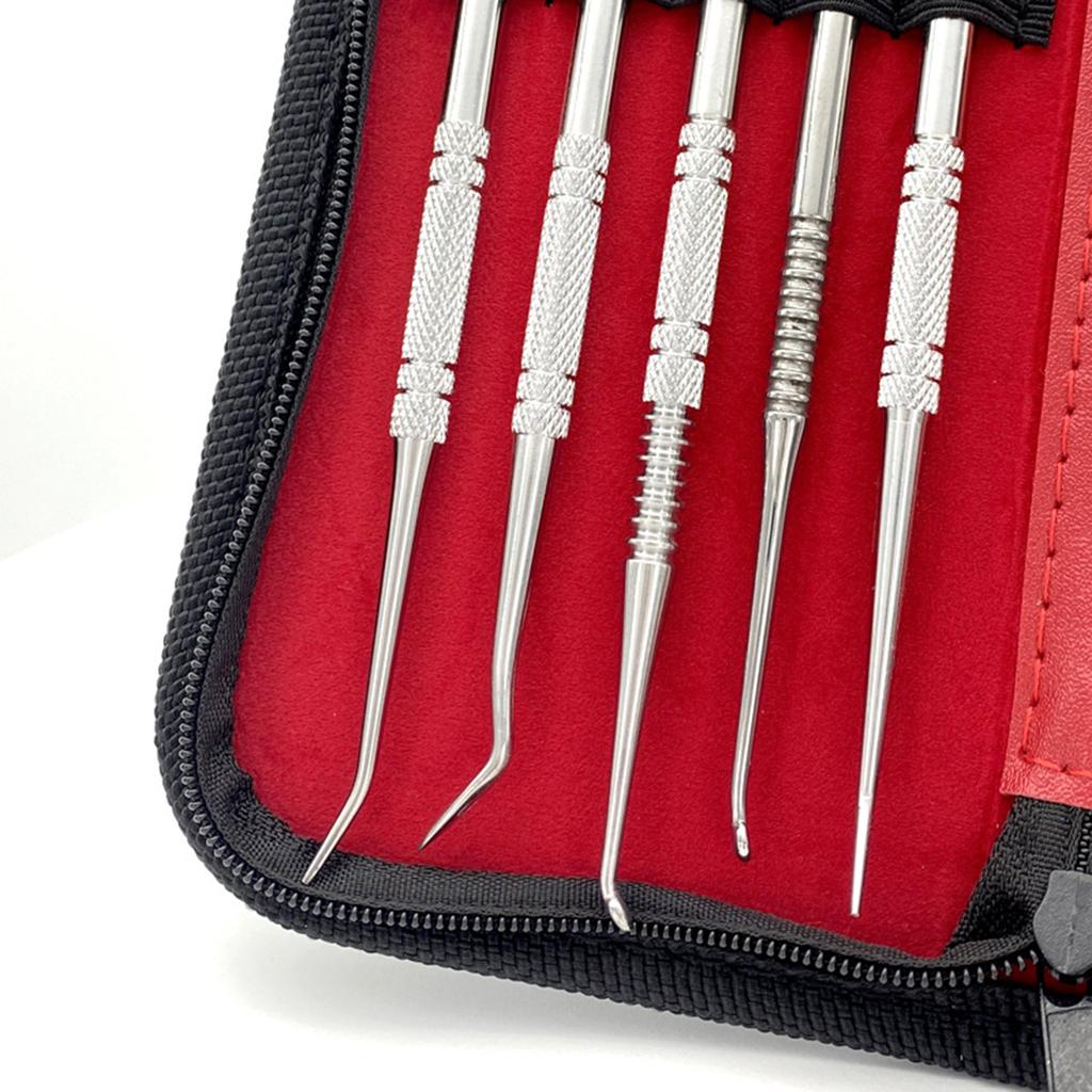 10PCS Wax Carving Tool Set Stainless Steel Dental Instrument Versatile Kit Dental Lab Equipment Dental Tool Set With PU Holder