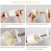 5/6Pcs Mooncake Mould Hand-Pressure Square/Flower/Fan Shaped Cookie Mold DIY Pastry Tool for Mid-Autumn Festivals Decoration